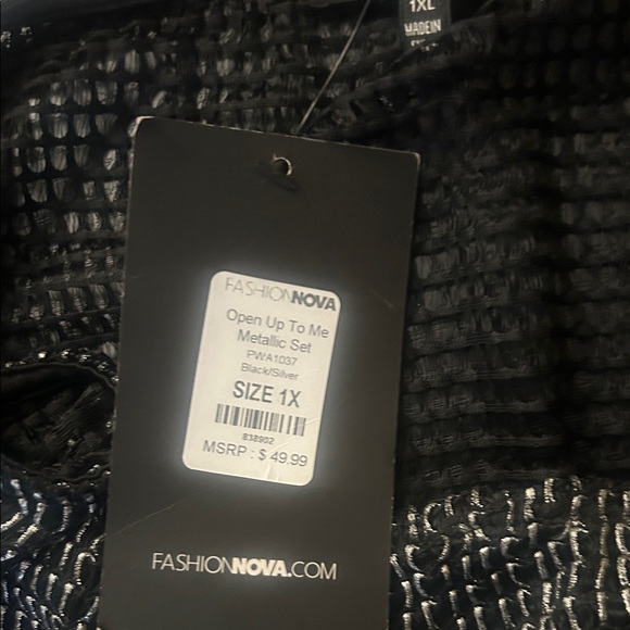 Fashion Nova Black Mesh Swim Coverup - Picture 6 of 15